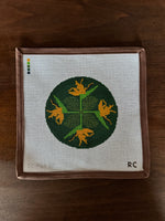 Bird of Paradise & Monstera Quilt Round